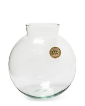Vase made from 100% recycled glass